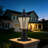 2 Pack Solar Post Lights With Pier Mount Base With Dusk To Dawn Sensor