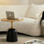 Table basse 23,6 pouces, table d'appoint circulaire, table de salon en métal-1473557269