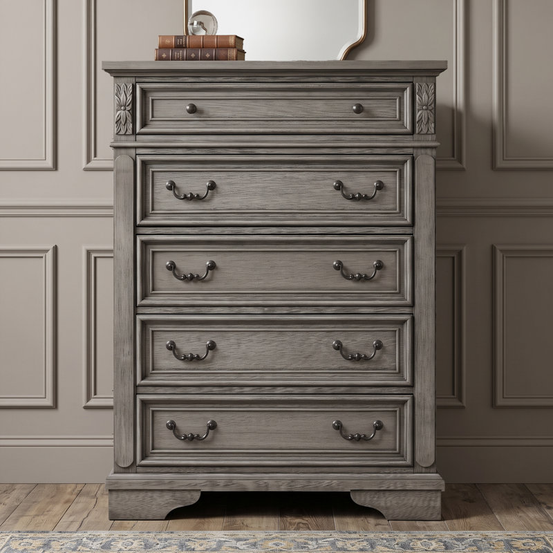 Azoriah 5-Drawer Wooden Dresser