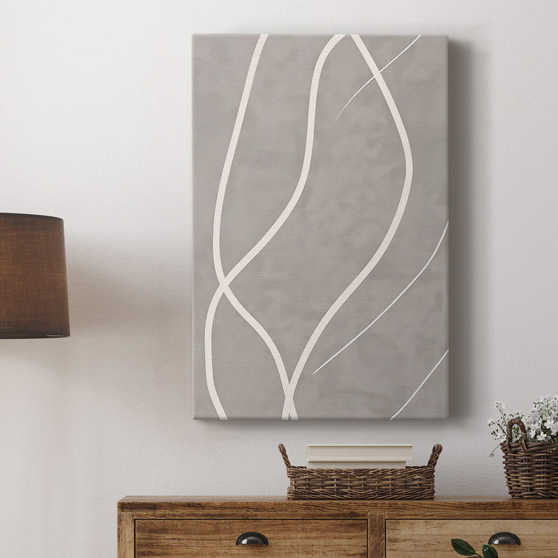 Série ABSTRACT DL XXXVI - Toile tendue avec châssis Premium - Prêt à être accroché, H 48 po x l 32 po