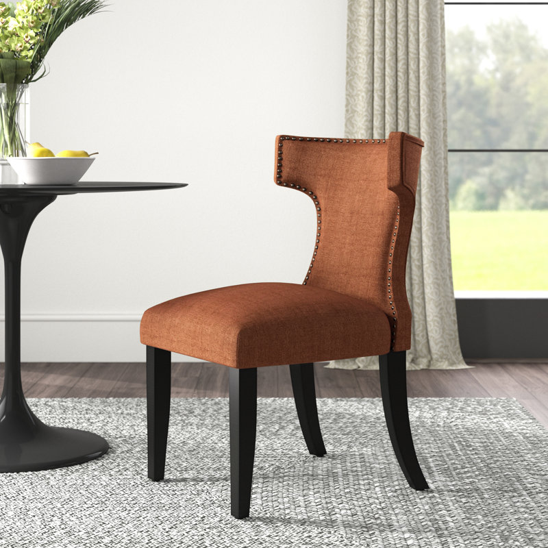Modway Curve Fabric Dining Chair, Orange
