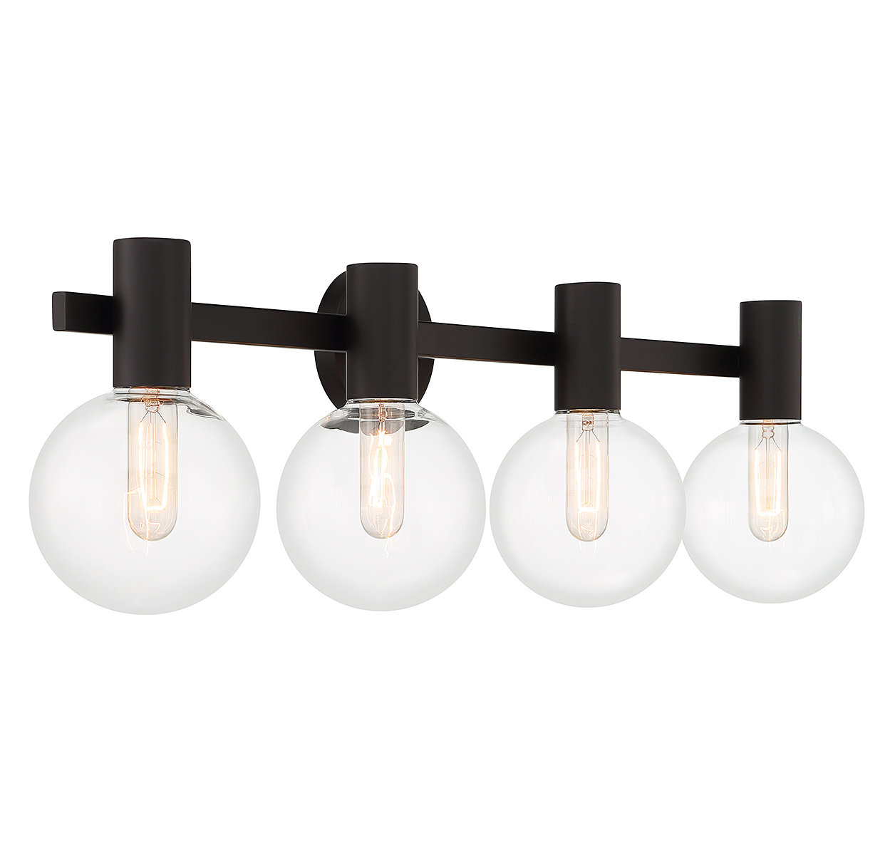 Ryenne 4 - Light Vanity Light, Matte Black, 10" H x 34" W x 34" D, 4 Lights