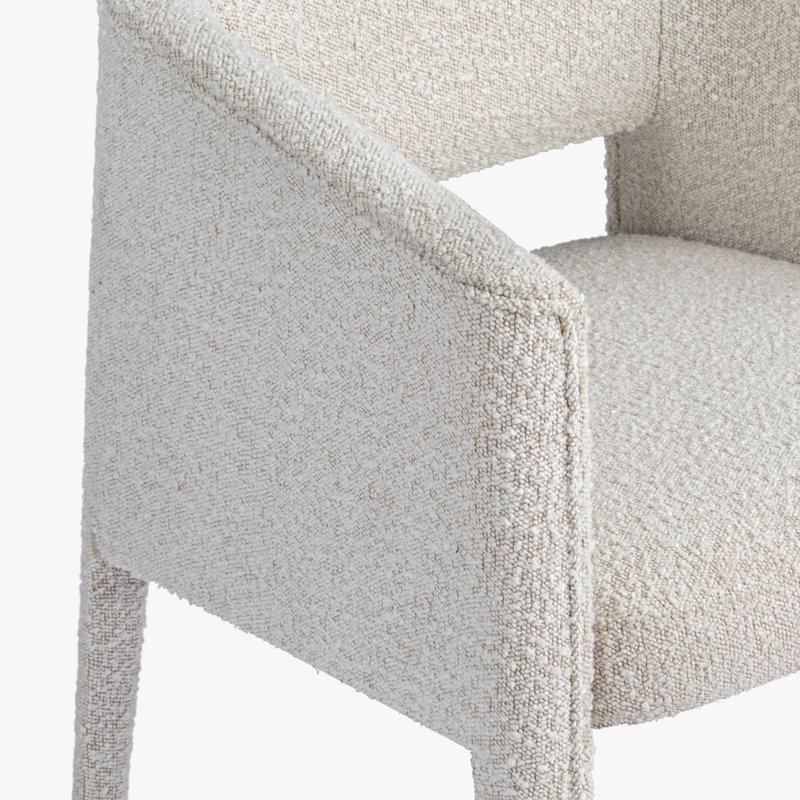 Chaise de salle à manger Darrin, Boucle blanc