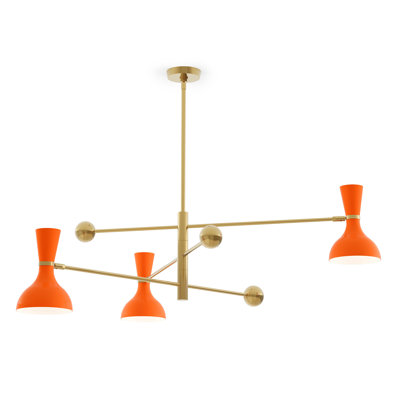 Luminaire suspendu Spoutnik 3 lumières Clare