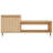 vidaXL Coffee Table Engineered wood, metal 39.4x19.7x17.7 in-615960082