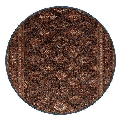Tapis brun lavable à la machine