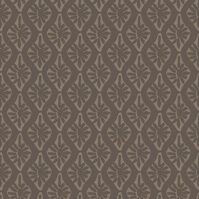 Nova Carob Brown Peel and Stick Wallpaper