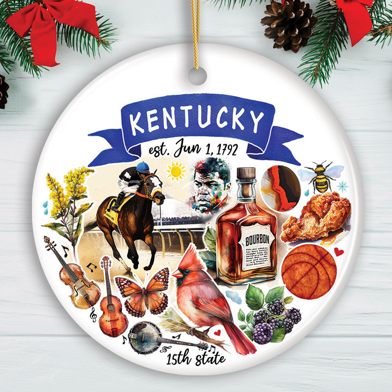 Ornement en forme de fête artistique du Kentucky