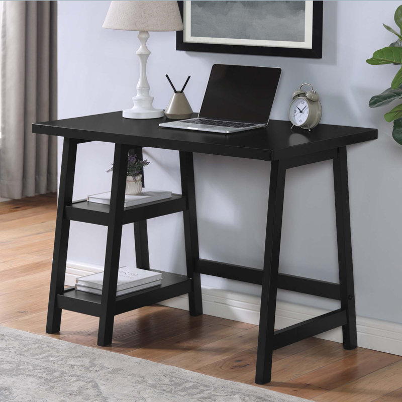 Bureau d'écriture avec rangement Redina, Noir