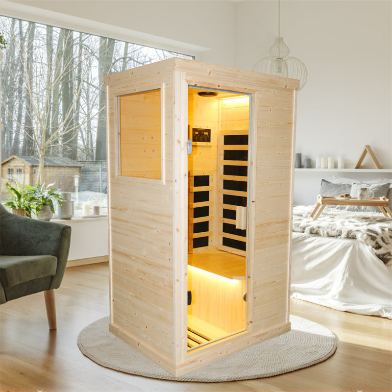 Poils de sauna infrarouge lointain pour une personne