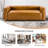 Beatryce 80" Genuine Leather Tuxedo Arm Sofa-1589923243