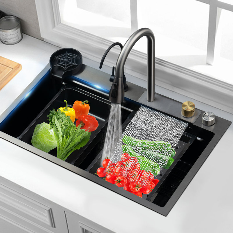 Évier de cuisine à simple cuve 29,5 "L x 18" l
