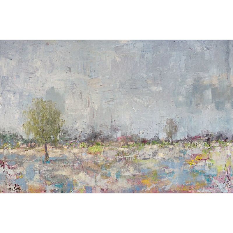 «Burst of Spring» par John Beard - reproduction d'artiste sur toile, 36" H x 48" W x 1.5" D, Toile tendue