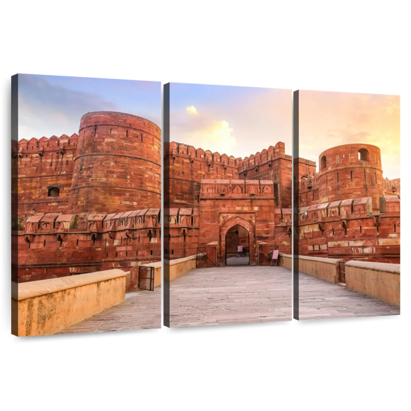 Rorry Ancient Agra Fort, 32" H x 50" W