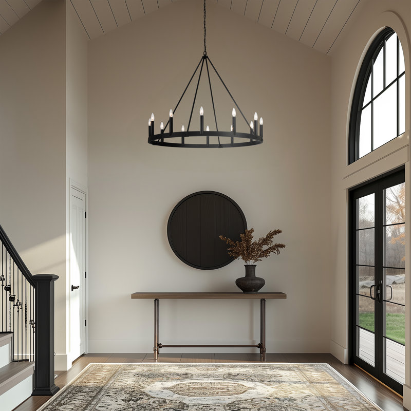 Minka Lavery Dutton - 12 Light Chandelier In Coal Finish