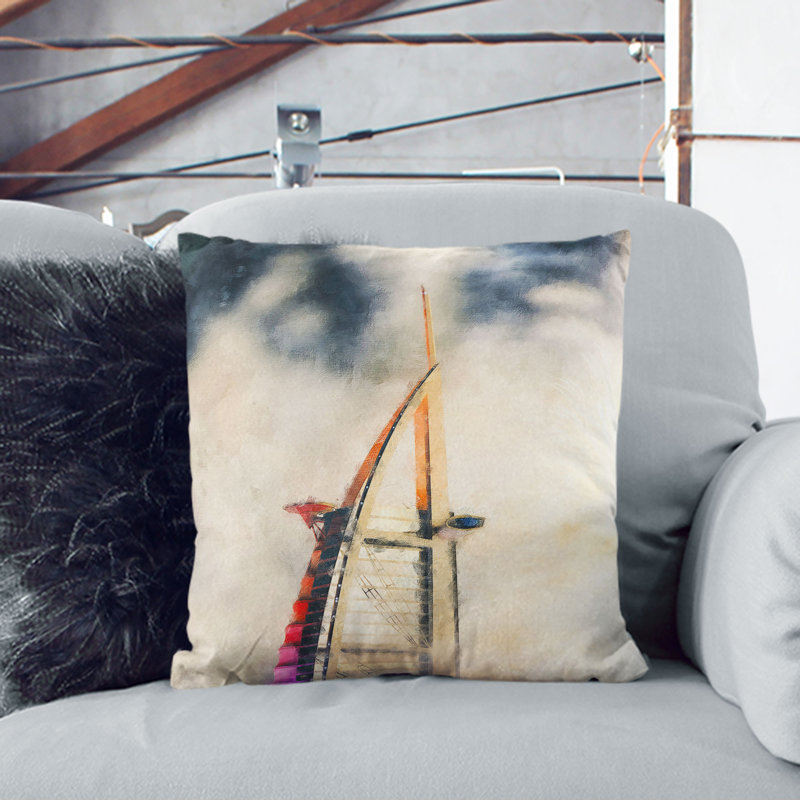 Square Throw Cushion, 55cm H x 55cm W x 20cm D