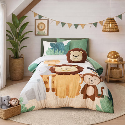 Ensemble de couette Safari 4 pièces