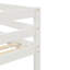 Lit mezzanine avec escalier, blanc