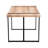 55" Rustic Industrial Dining Table For 4–6 People, Thick Engineered Wood Top With Black Metal Legs, Rectangular Kitchen & Living Room Table