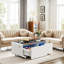 Table basse Modern Smart avec tiroirs intégrés pour réfrigérateur et congélateur (table incluse seulement)-1143592206