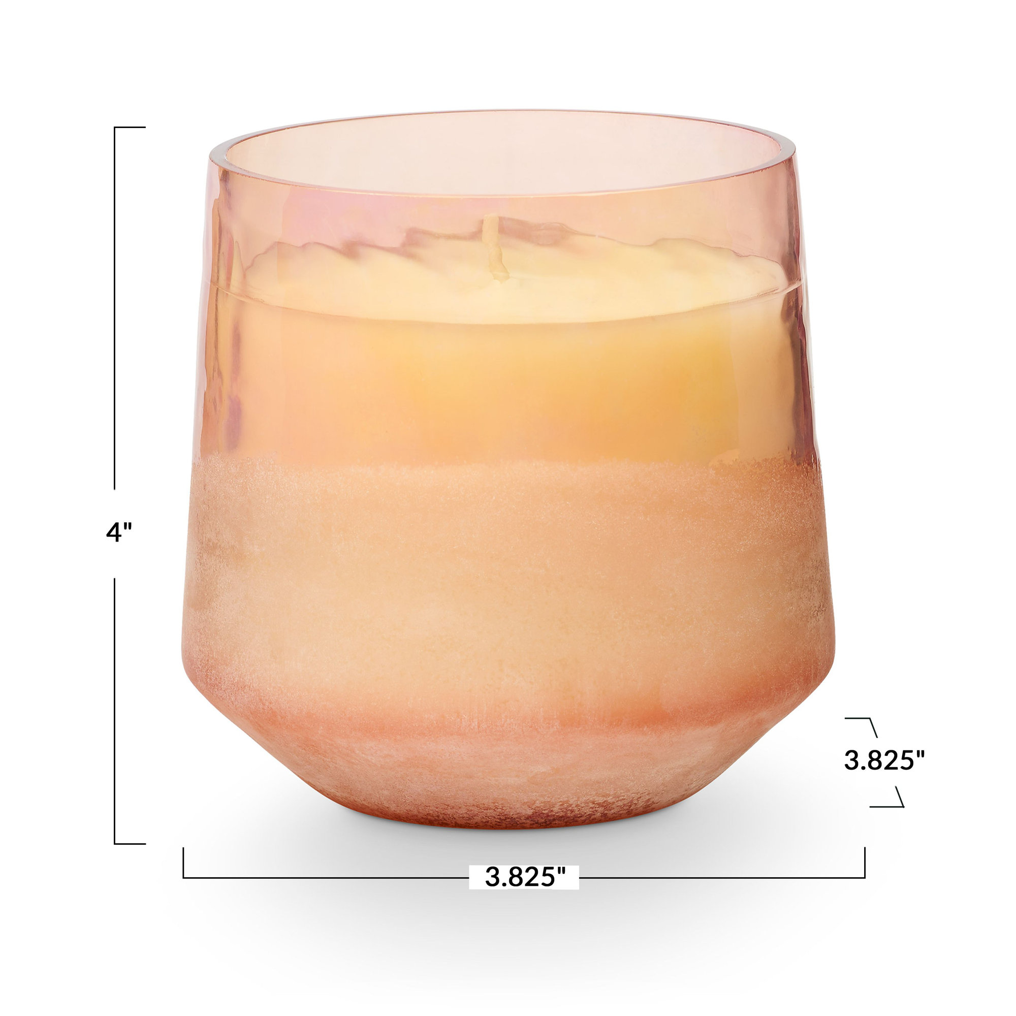 ILLUME Beautifully Done Baltic Glass Candle, Paloma Petal, Baltic Glass
