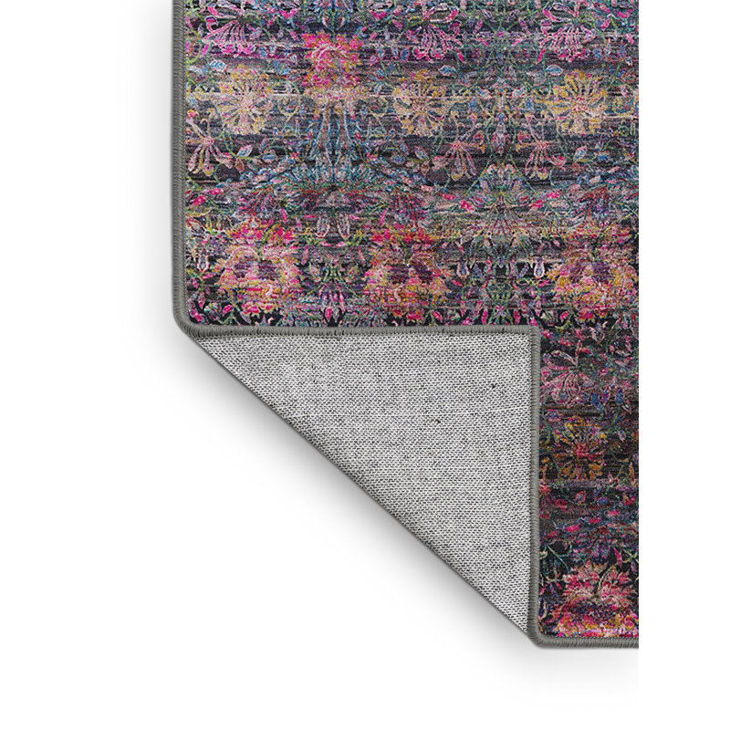 Tapis 100% Mid-Century moderne lavable à la machine 2081, Rectangle 7 pi x 10 pi
