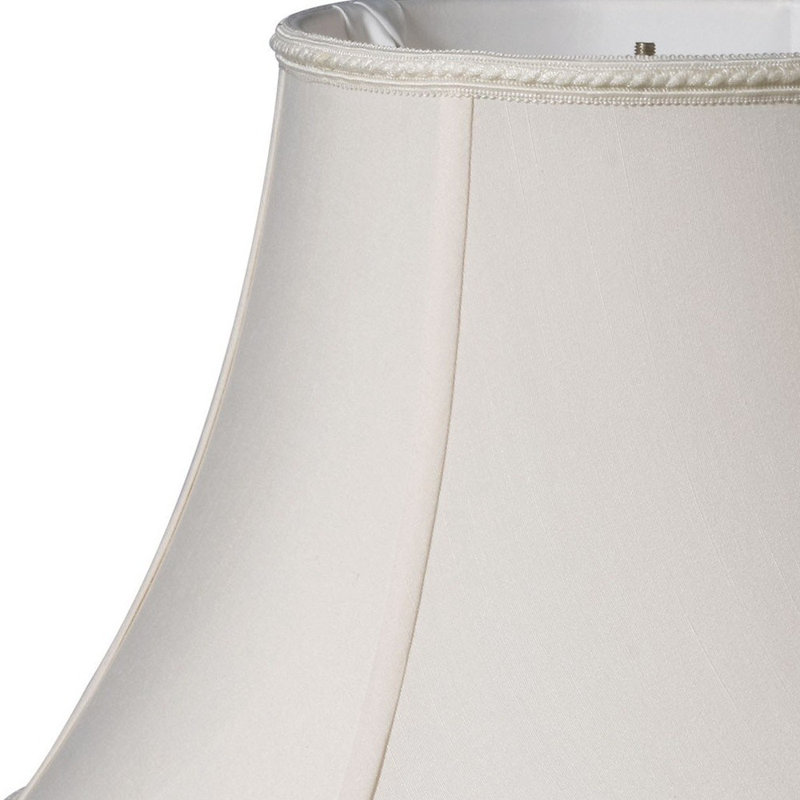 Abat-jour shantung, H 11 po x l 16 po x P 12,5 po, Blanc