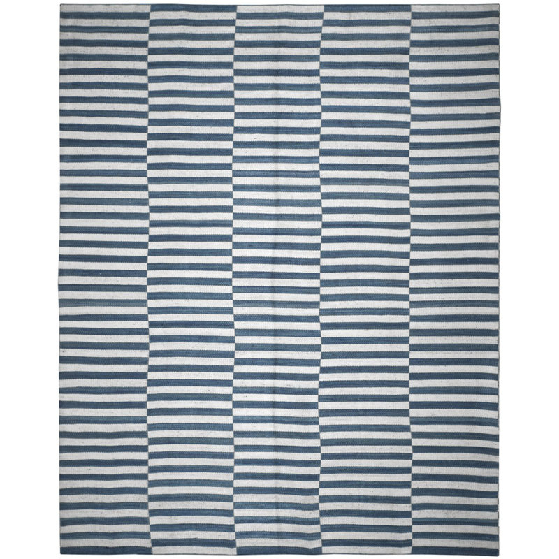 Ralph Lauren Cameron Stripe Viscose Striped Rug, Rectangle 8' x 10'