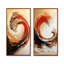 Golden and Red Coastal Waves I - ensemble de 2 décorations murales nautiques-1938704904-1938704910