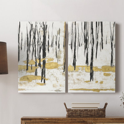 Gilded Winter I-Premium Gallery Wrapped Canvas -Ready to Hang