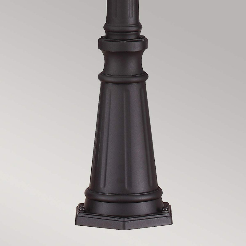 Tilda Mirrored Lamp Post (Full), Black