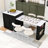 Dionigio 83" Kitchen Island Set with Extendable Dining Table, Power Outlets and Storage Cabinet-1354203840