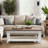 Brixham 48 inch Coffee Table, No Assembly Required, Two-Tone Finish-1628479683