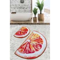 Qepwscx Happy Bathroom Rugs Quick-drying Floor Mat Boho Half Circle Bath Mat  Cute Small Colorful Semi Round Shower Rug Non-Slip,Funny Washable Rug  Bedroom Clearance 