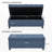 Cassina 51" Linen Upholstered  Storage Ottoman Bench -1378342183