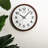 Brown Round Analog Wall Clocks