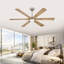 Ventilateur de plafond moderne avec télécommande, 6 pales en bois massif, moteur à courant continu silencieux, ventilateur de plafond extérieur pour patio couvert avec lumière-1455755808-1480739608-1480739610