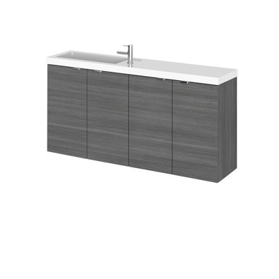 Fusion 1005mm Single Bathroom Vanity with Integrated Polymarble Basin