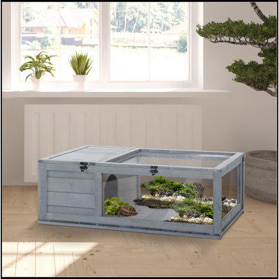 Cage de reptile en bois pour tortues en bois