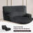Modern Chaise Lounge Chair With Movable Ottoman And Pillow(Set Of 2)-115747913