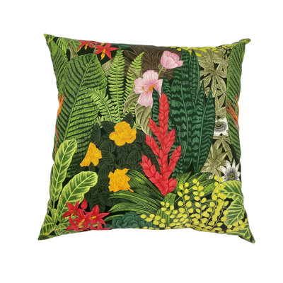 Floral Outdoor Reversible Throw Pillow