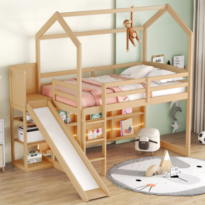 Twin Size Loft Bed With Storage