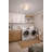 10" Brushed Nickel Integrated LED Flush Mount Ceiling Fixture-947419358