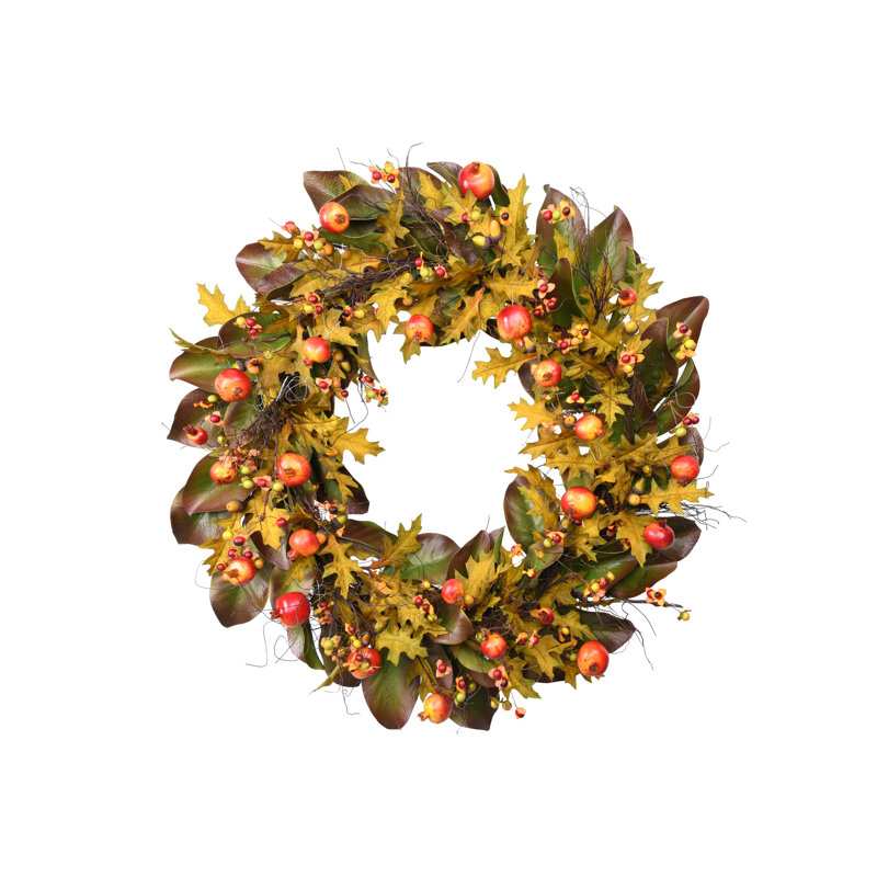 Autumn Leaves & Pomgranate Wreath
