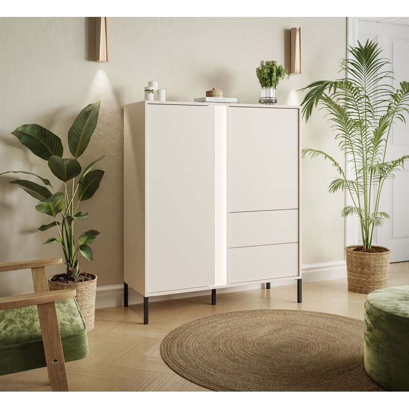 Baumeister 103.3cm W 2 - Drawer Chest of Drawers