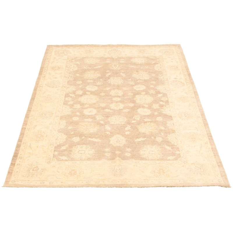 Tapis intérieur de la laine 5 pi 8 po x 8 pi 8 po à la main one-of-kind-noué la 2010 ushak Wendelin