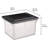 Versatile Clear Organizing Storage File Box w/ Lid