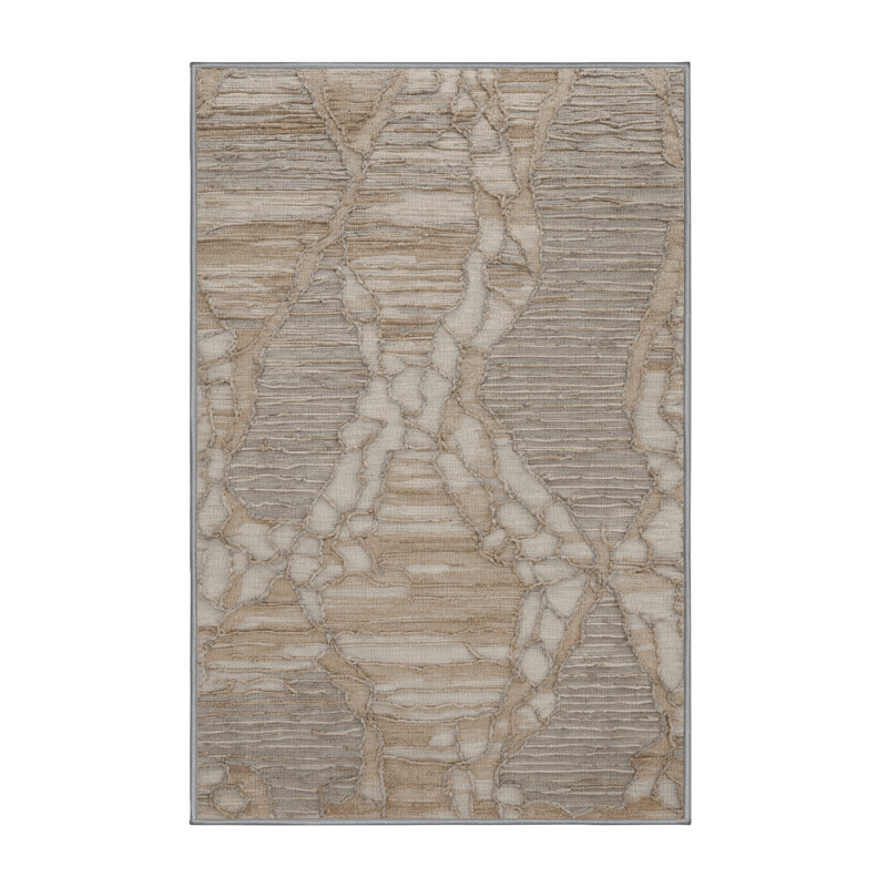 Tapis gris lavable à la machine, Rectangle 4pi x 6 pi