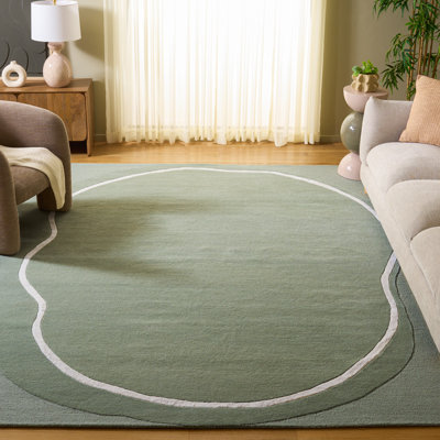 Laine touffetée à la main Fifth Avenue; Viscose Tapis d'intérieur en coton