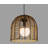 SUNJOY Outdoor Chandelier Wicker Hanging Light Fixture with Remote Control - Black-111655985